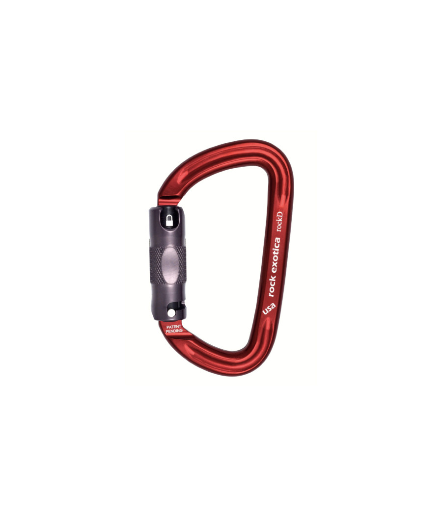Mousqueton ROCKEXOTICA RockD Autoblock coloris rouge