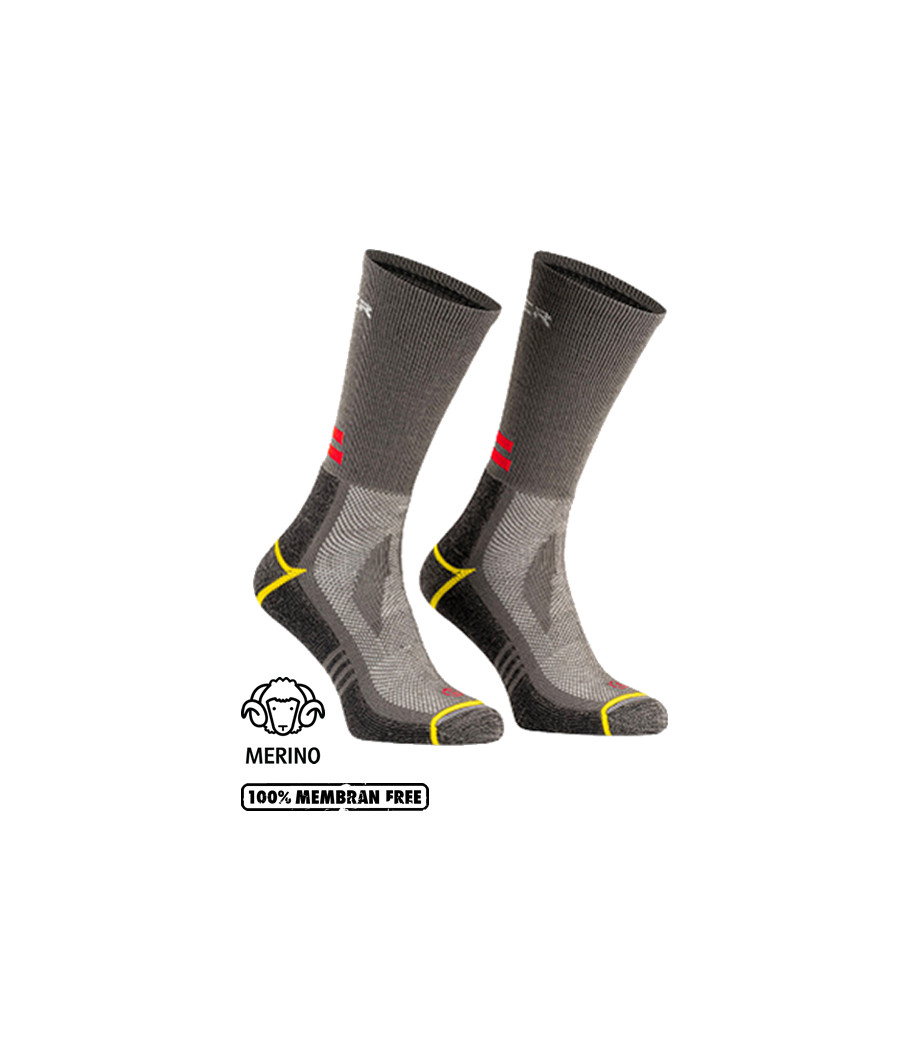 Chaussettes longues EcoDry, couche intérieure en laine Mérino