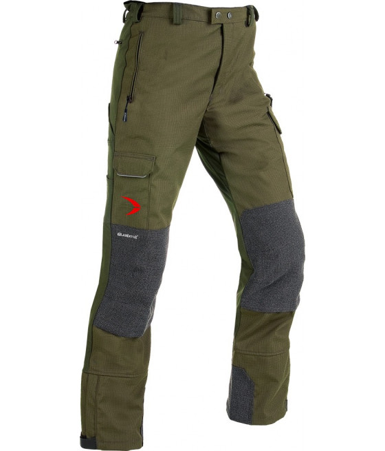 PANTALON GLADIATOR OUTDOOR coloris kaki renfort genoux en kevlar idéal pour la chasse