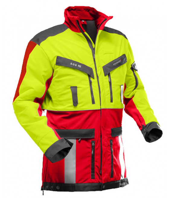 Veste de traque rouge et jaune fluo nouveau modèle