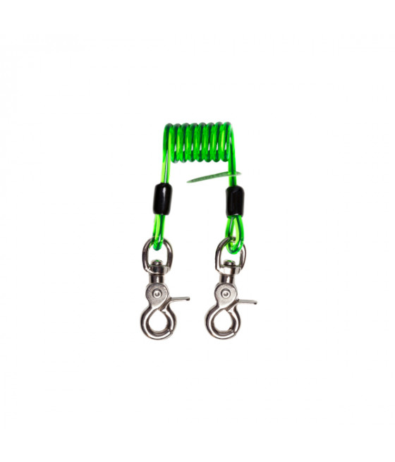 longe à ressort avec 2 quick clips