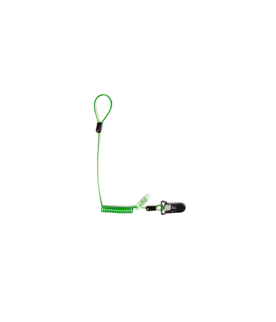longe à ressort avec dragonne pour casque et  clip unique Tough Teeth™