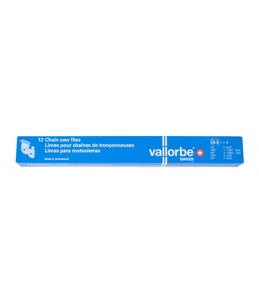 Boite de 12 limes rondes de marque Vallorbe
