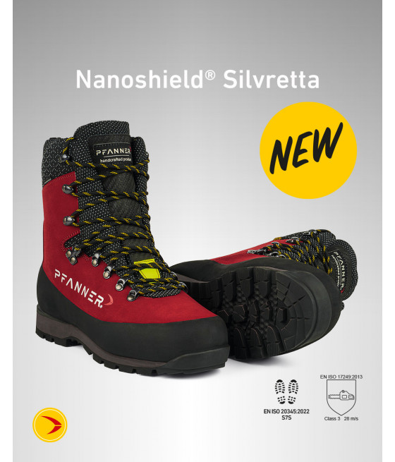 Chaussures anti-coupure nanoshield silvretta présentation