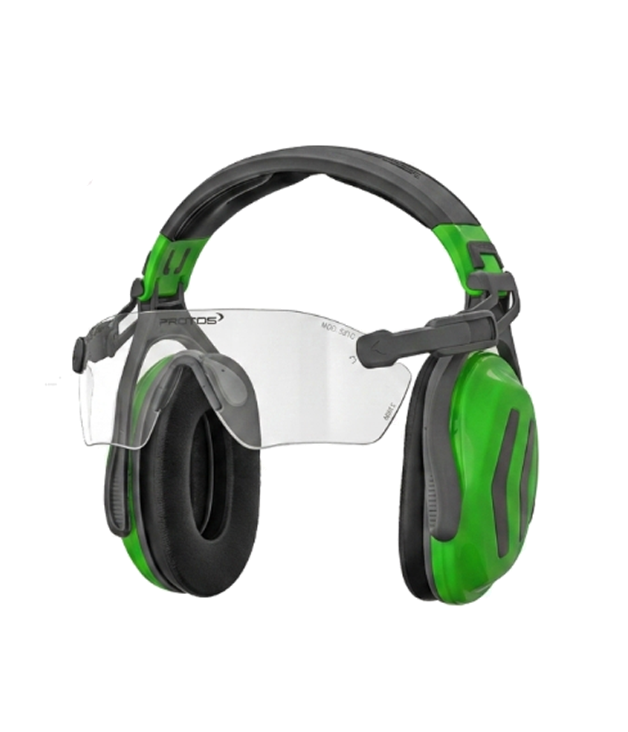 bandeau vert clair avec lunettes Protos incolores