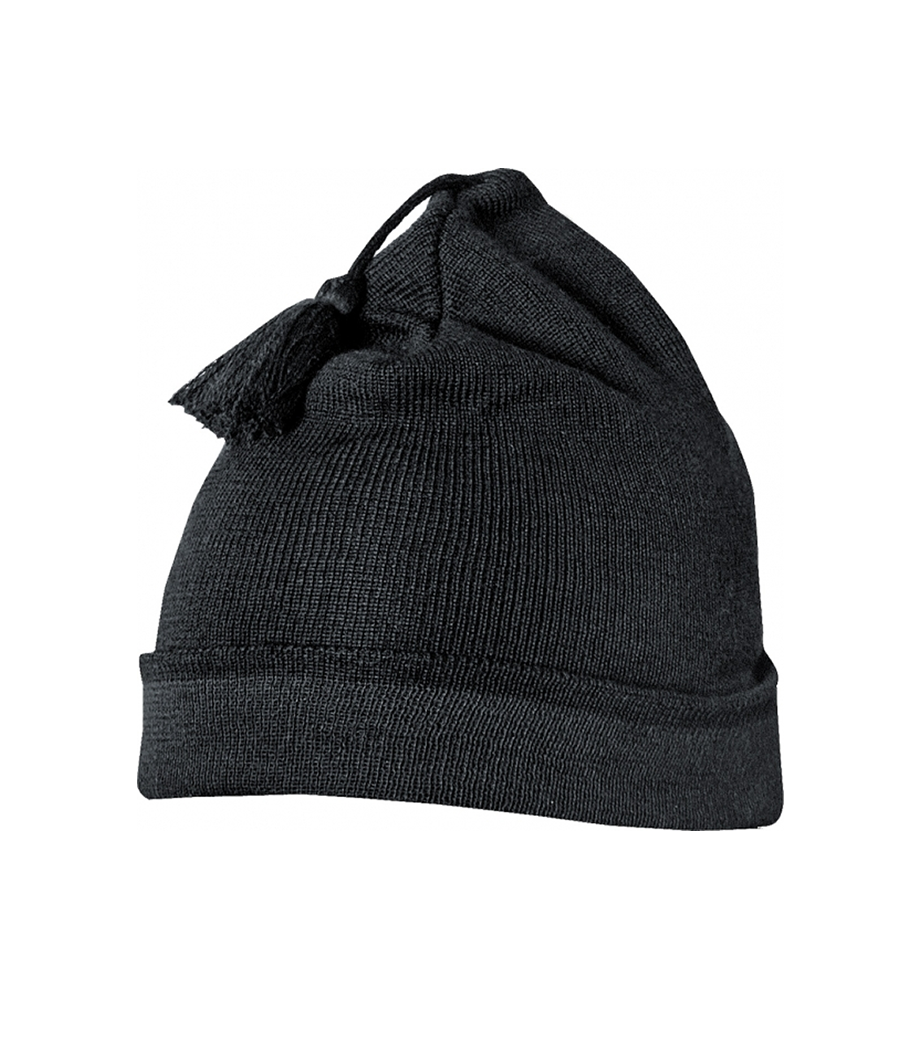 Bonnet Thermolite Merino noir uni