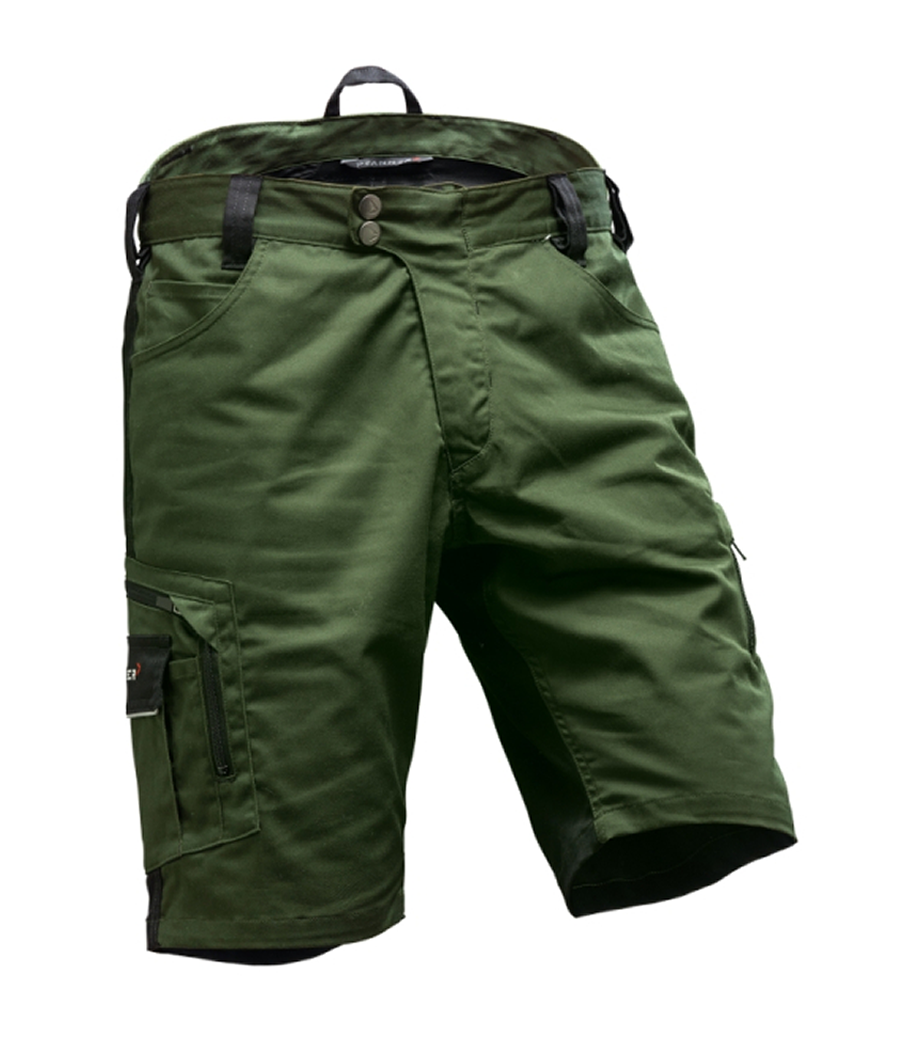 Short Pfanner en coloris kaki avec des systèmes de poches Zipp2Zipp