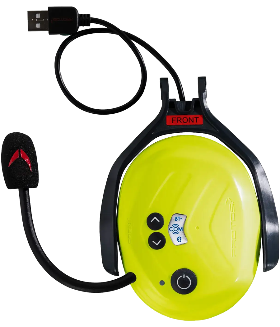 Protos Integral Bluetooth Radio jaune fluo