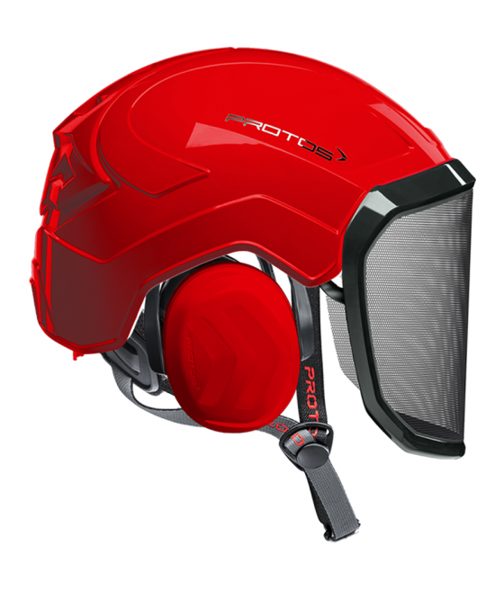 Casque Protos Integral Arborist uni Rouge
