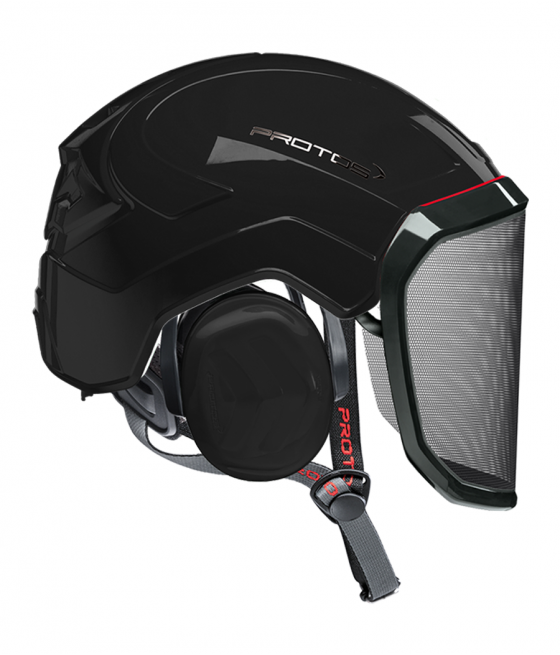 Casque Protos Integral Arborist uni coloris noir