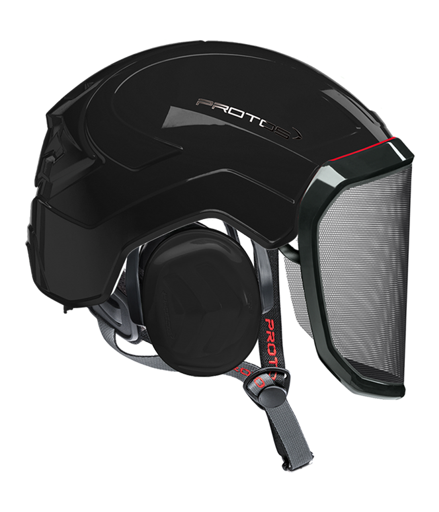 Casque Protos Integral Arborist uni coloris noir