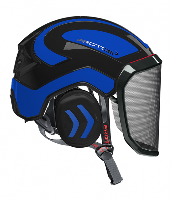 Casque Protos Integral Arborist Bicolore noir-bleu