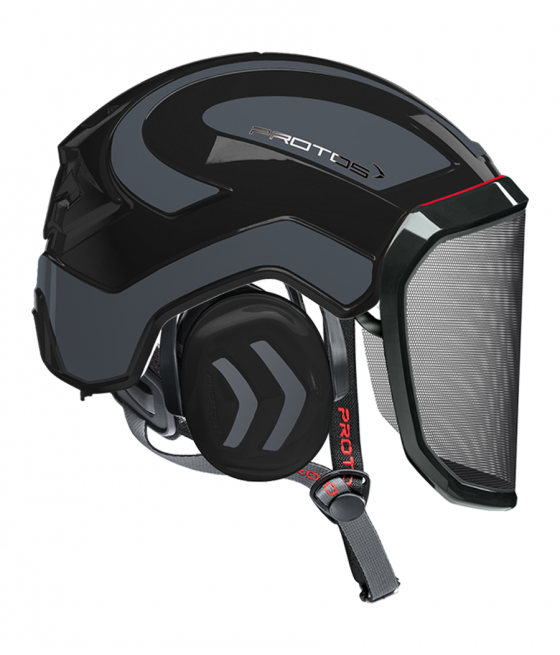 Casque Protos Integral Arborist Bicolore noir-gris