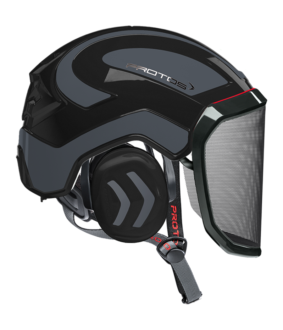 Casque Protos Integral Arborist Bicolore noir-gris