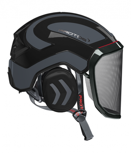 Casque Protos Integral Arborist Bicolore noir-gris