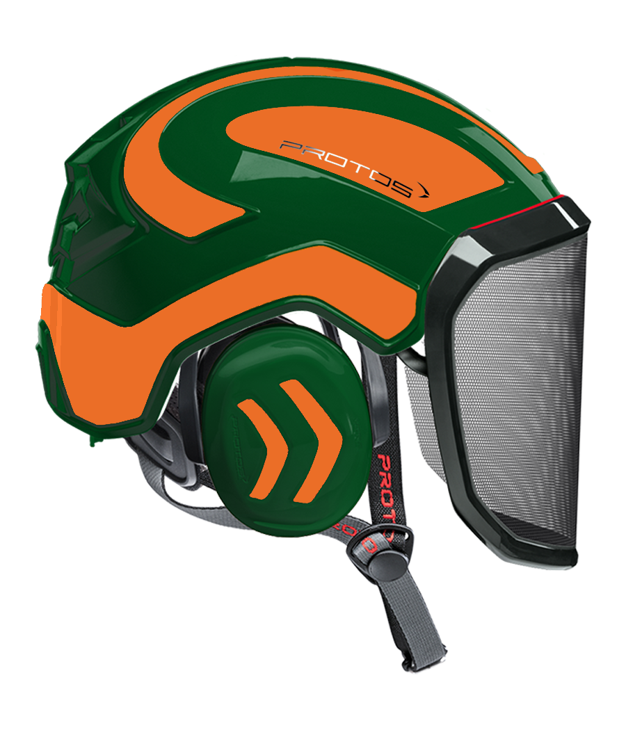 Casque Protos Integral Arborist PFANNER Bicolore Olive-orange