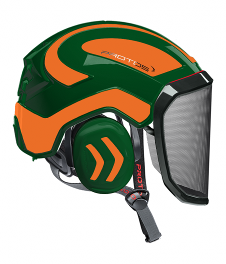 Casque Protos Integral Arborist Bicolore olive-orange