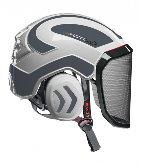 Casque Protos Integral Arborist Bicolore blanc-gris