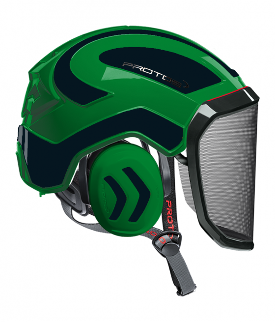 Casque Protos Integral Arborist Bicolore vert-noir