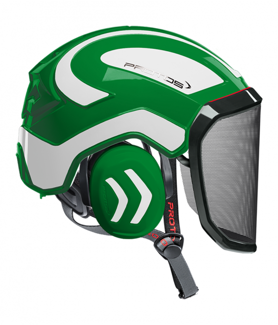 Casque Protos Integral Arborist Bicolore vert-blanc