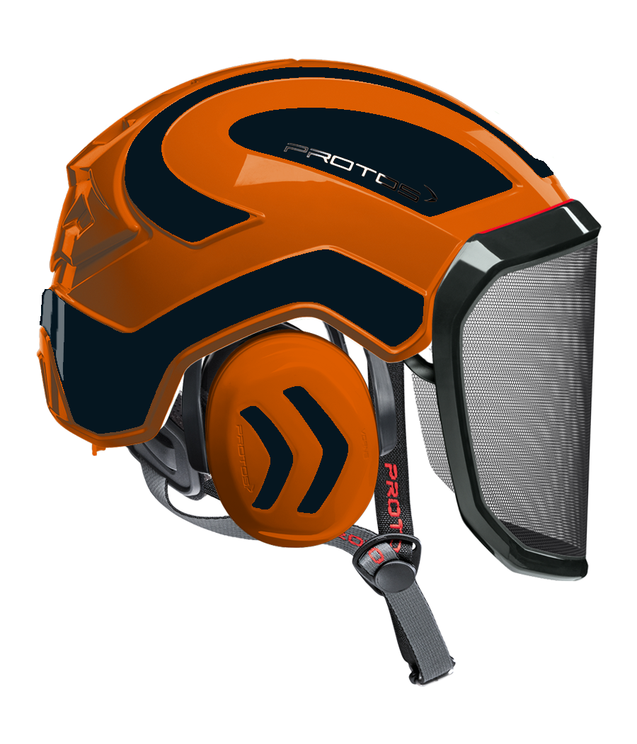 Casque Protos Integral Arborist PFANNER Bicolore orange-noir