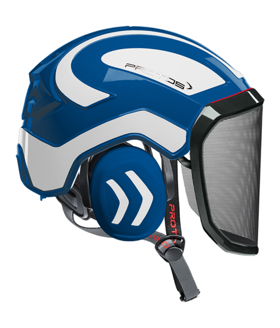 Casque Protos Integral Arborist Bicolore bleu-blanc