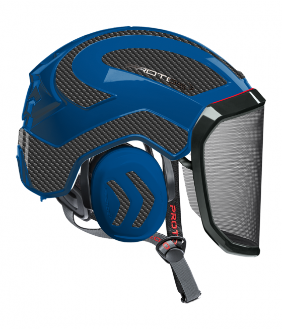 Casque Protos Integral Arborist PFANNER Bicolore bleu-gris carbone