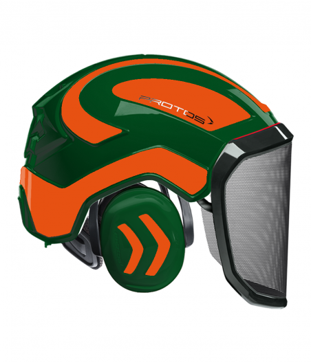 Casque Protos intégral Forest Bicolore olive-orange