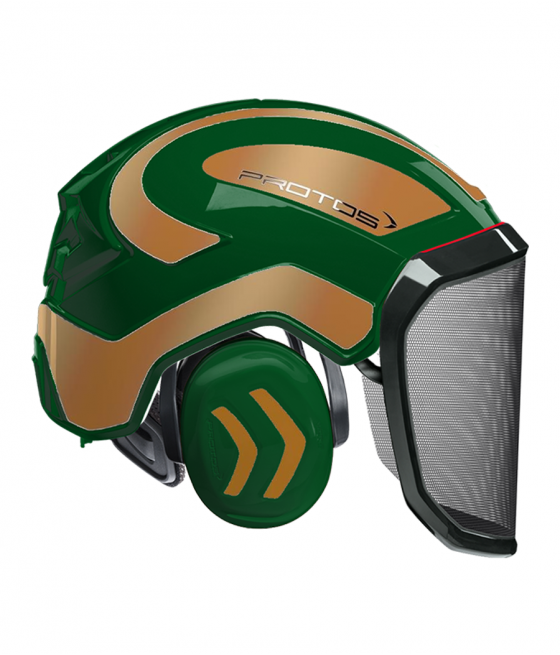 Casque Protos intégral Forest Bicolore Olive-Gold