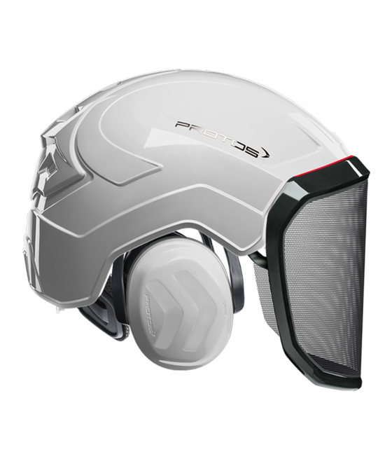 Casque Protos intégral Forest uni blanc