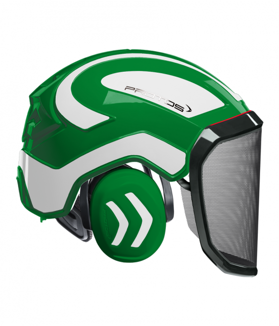 Casque Protos intégral Forest Bicolore vert-blanc