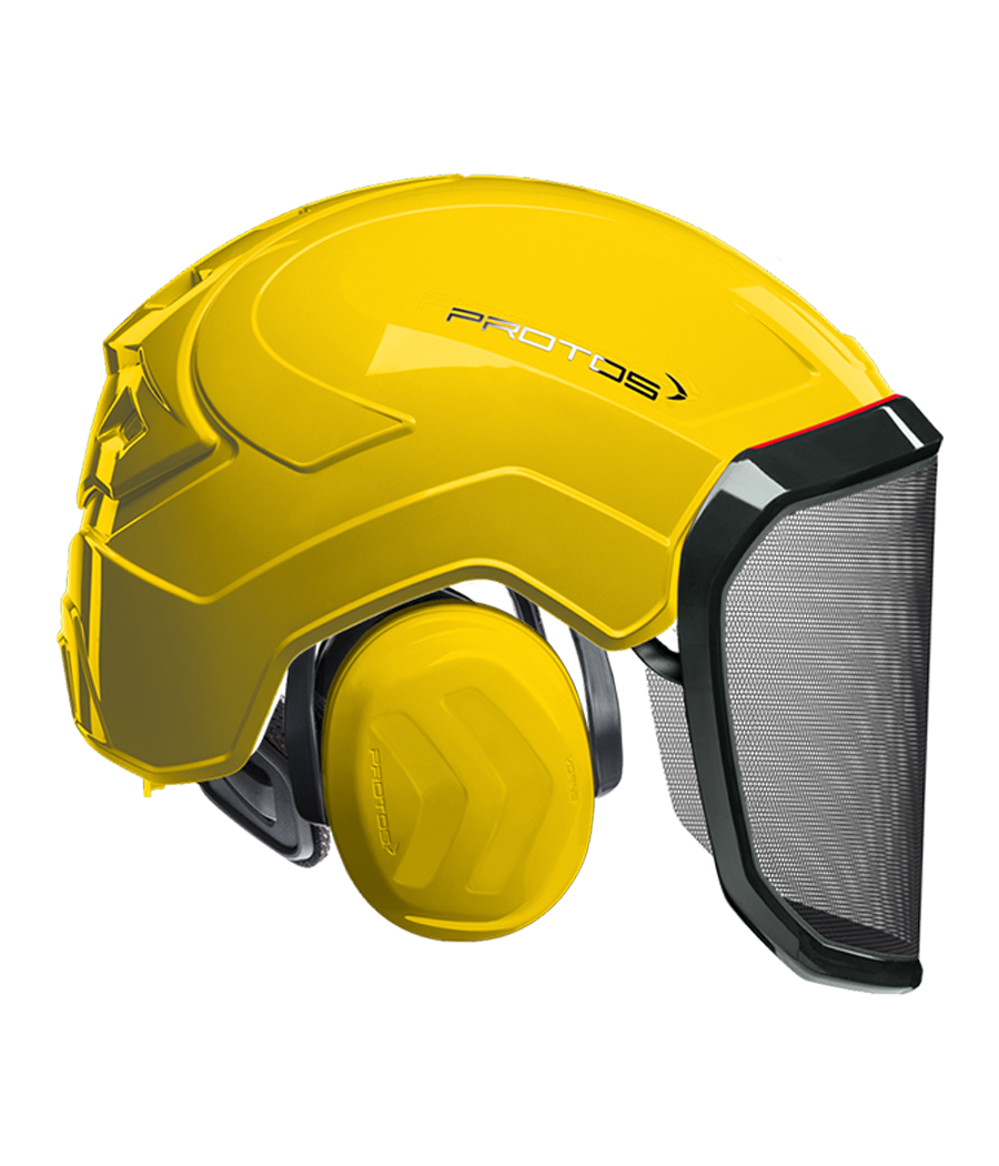Casque Protos intégral Forest uni jaune