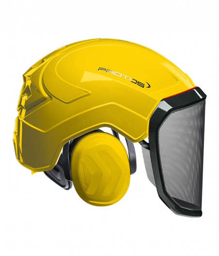 Casque Protos intégral Forest uni jaune