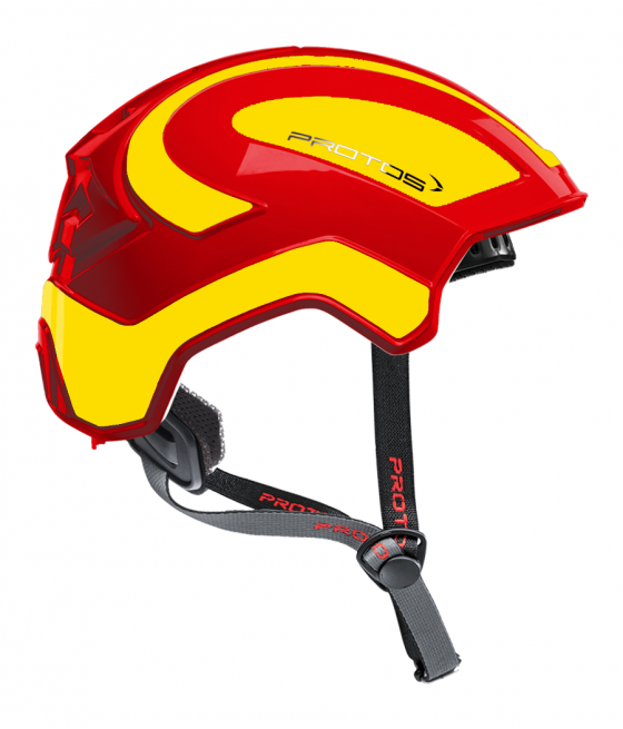Protos Integral Climber - Bicolore rouge-jaune fluo