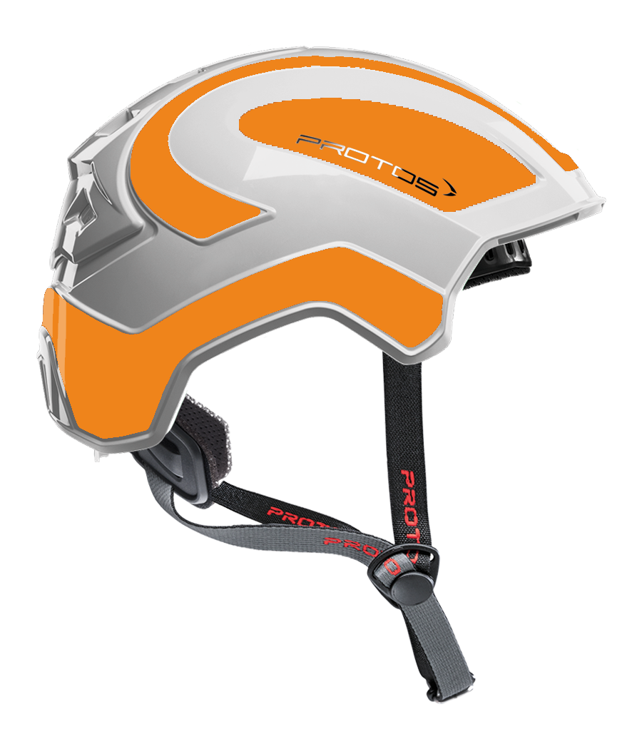 Protos Integral Climber - Bicolore blanc-orange fluo