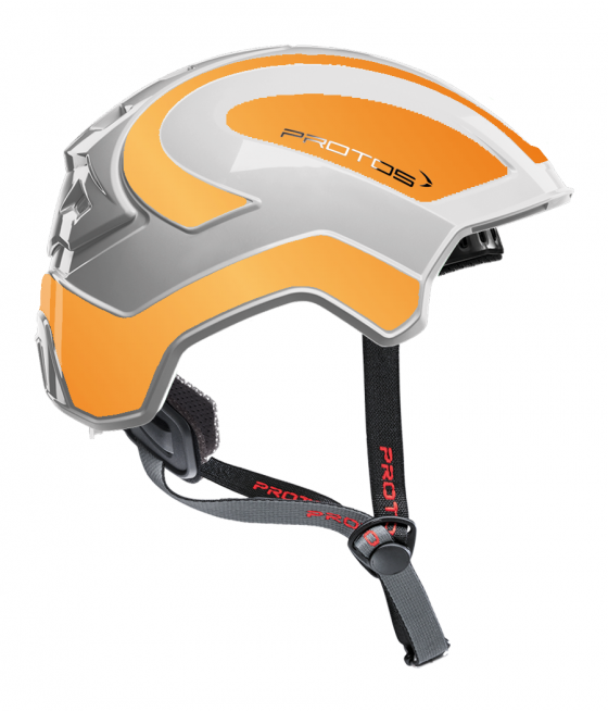 Protos Integral Climber - Bicolore blanc-orange réfléchissant