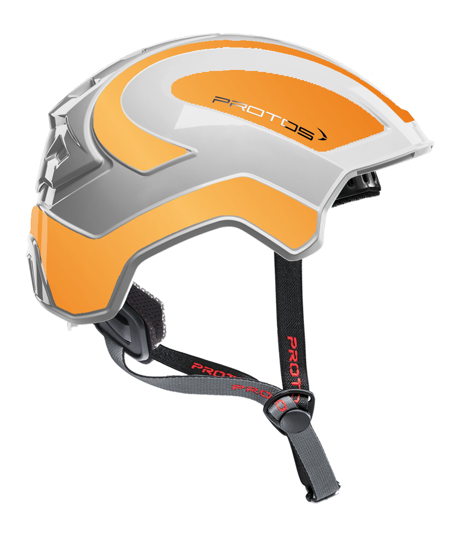 Protos Integral Climber - Bicolore blanc-orange réfléchissant