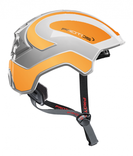 Protos Integral Climber - Bicolore blanc-orange réfléchissant