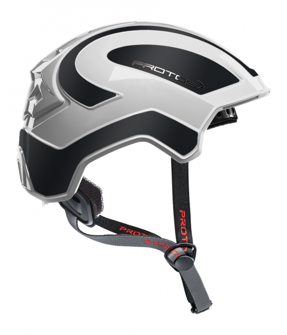 Protos Integral Climber - Bicolore blanc-noir réfléchissant