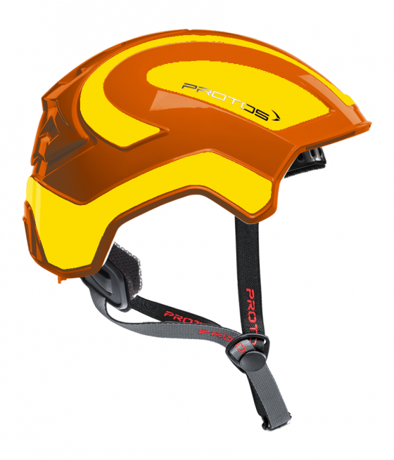 Protos Integral Climber - Bicolore coque orange/jaune fluo