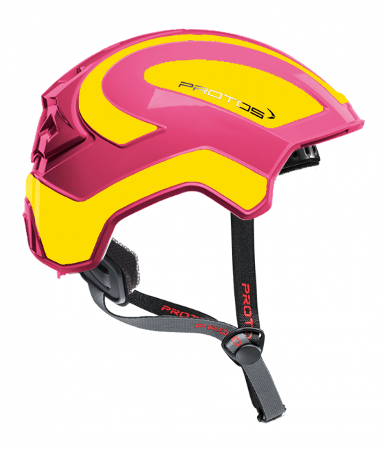 Protos Integral Climber - Bicolore rose-jaune fluo