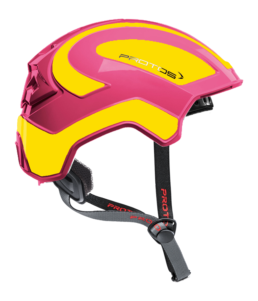 Protos Integral Climber - Bicolore rose-jaune fluo