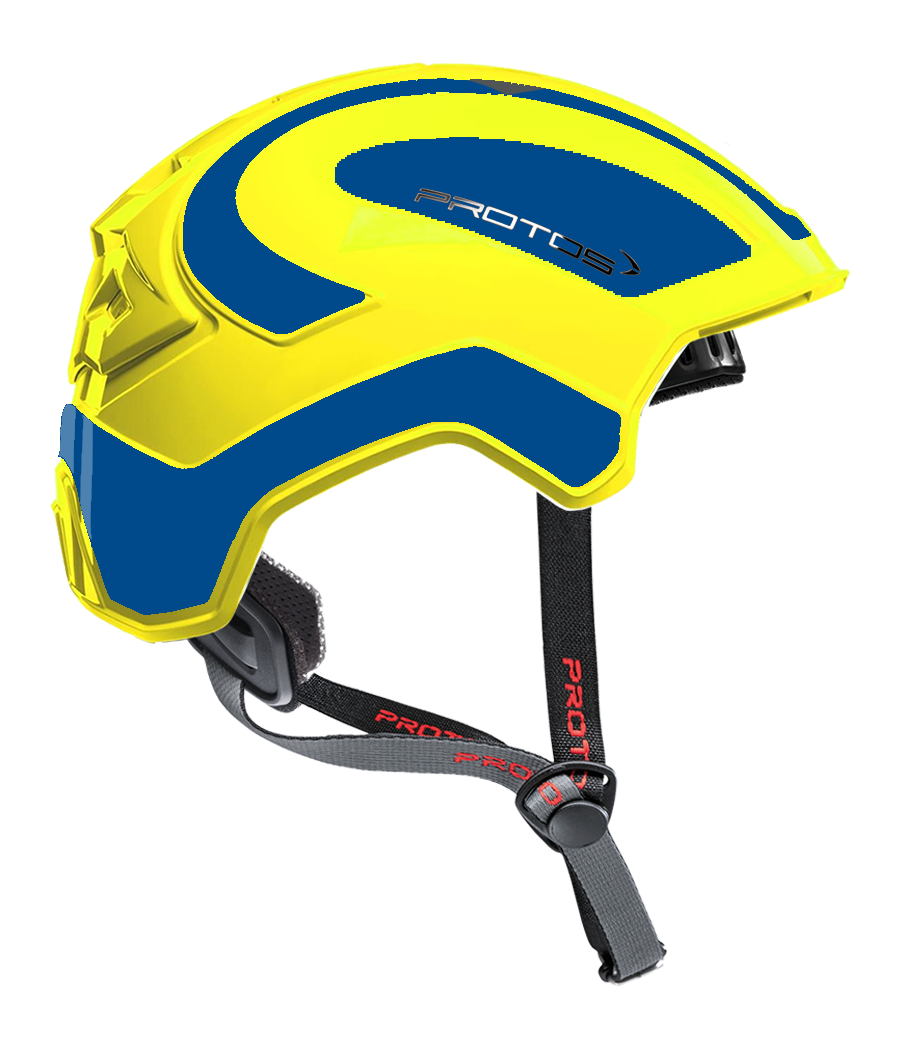 Protos Integral Climber - Bicolore jaune fluo-bleu