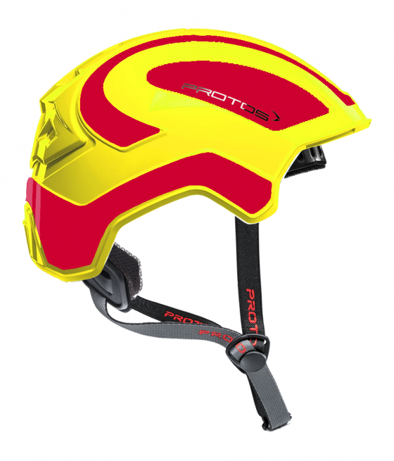 Protos Integral Climber - Bicolore jaune fluo-rouge