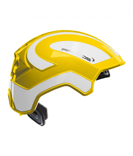 Protos intégral Industry bicolore jaune-blanc réfléchissant
