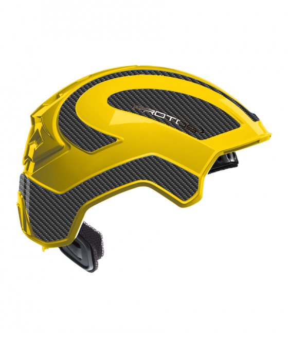 Protos intégral Industry bicolore jaune-gris carbone