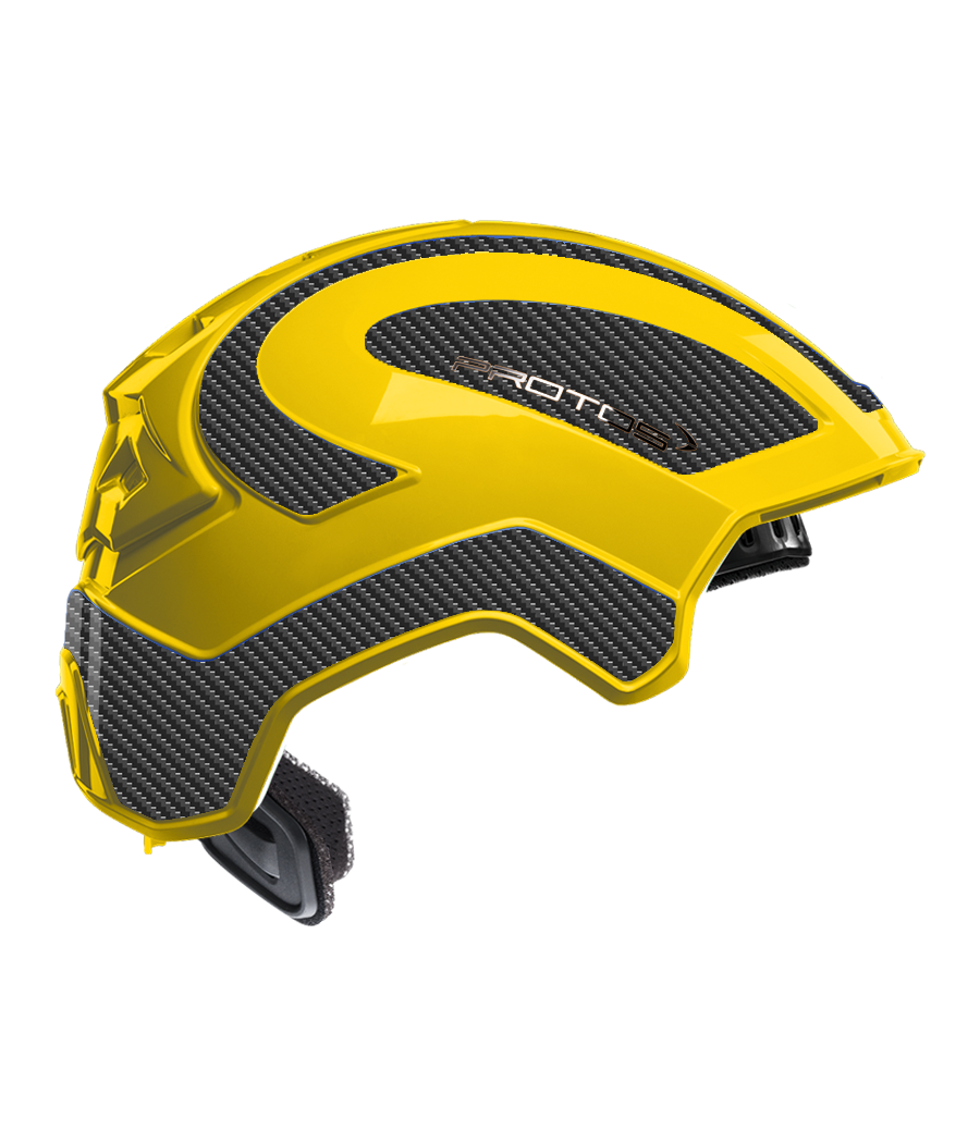 Protos intégral Industry bicolore jaune-gris carbone