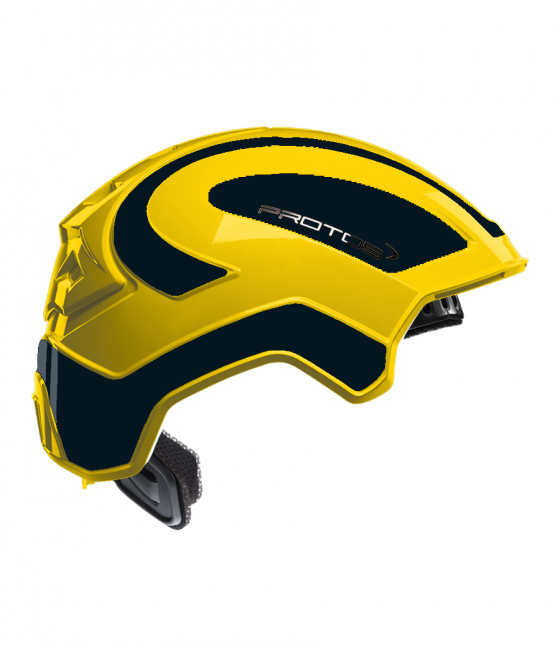 Protos intégral Industry bicolore jaune-noir