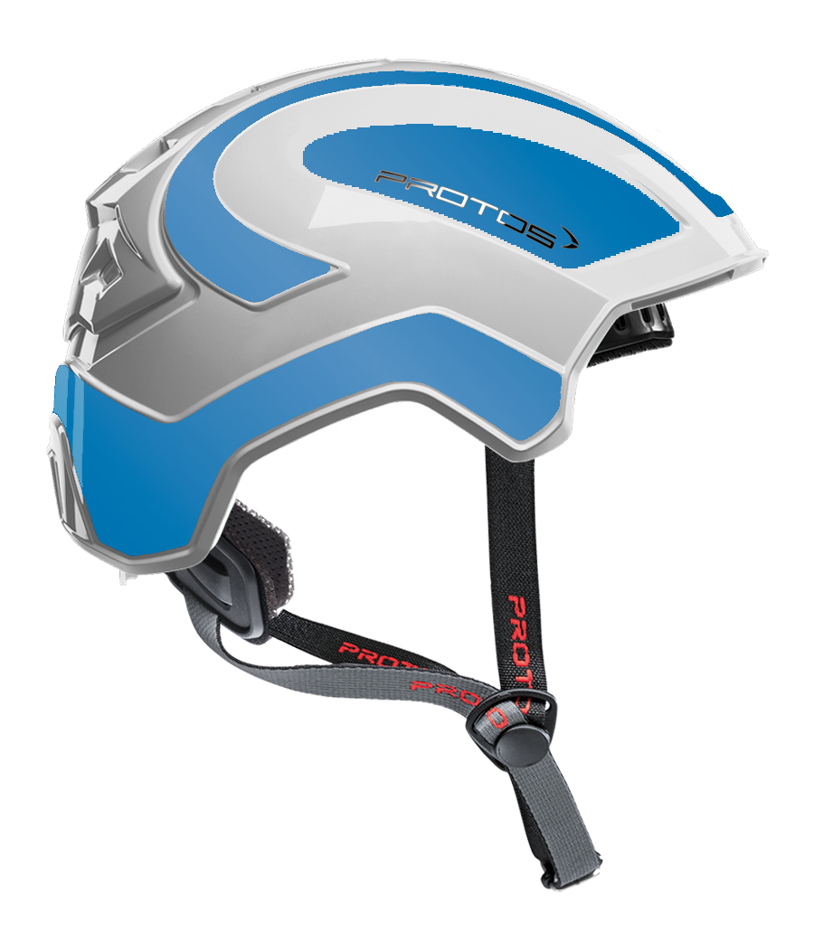 Protos Integral Climber - Bicolore blanc-bleu clair réfléchissant