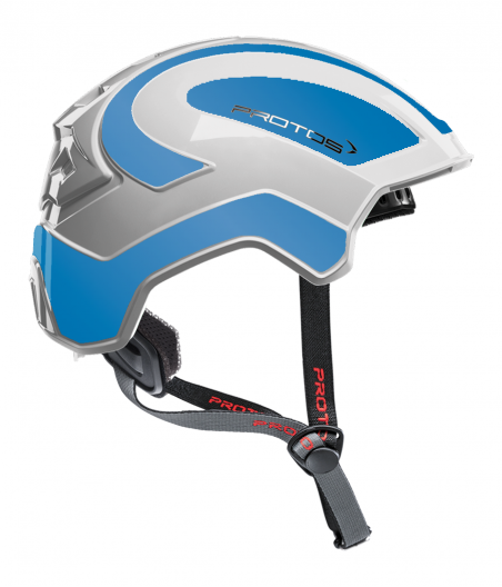 Protos Integral Climber - Bicolore blanc-bleu clair réfléchissant
